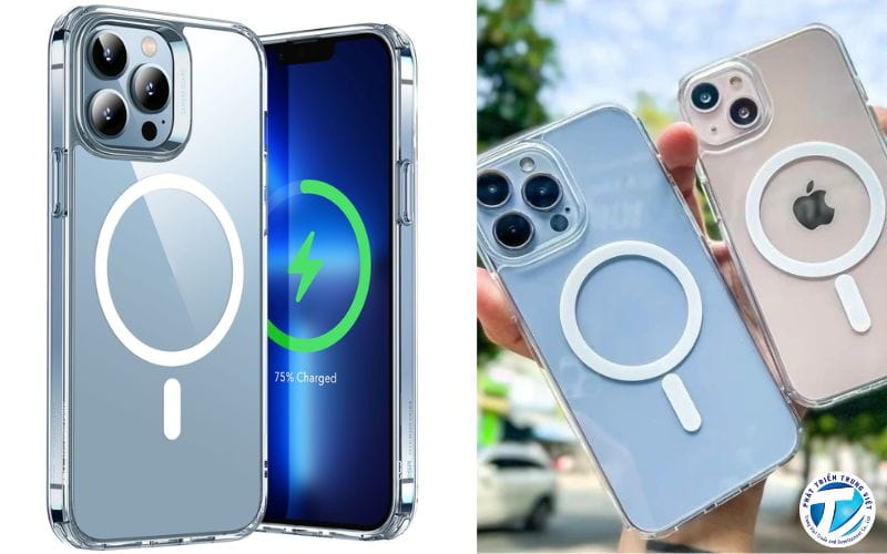 Ốp điện thoại tích hợp sạc không dây
